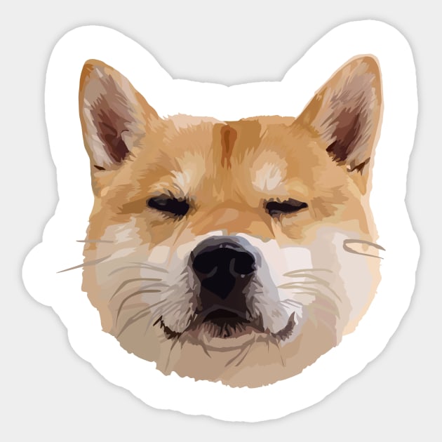 Hachiko Dog Sticker by thedailysoe